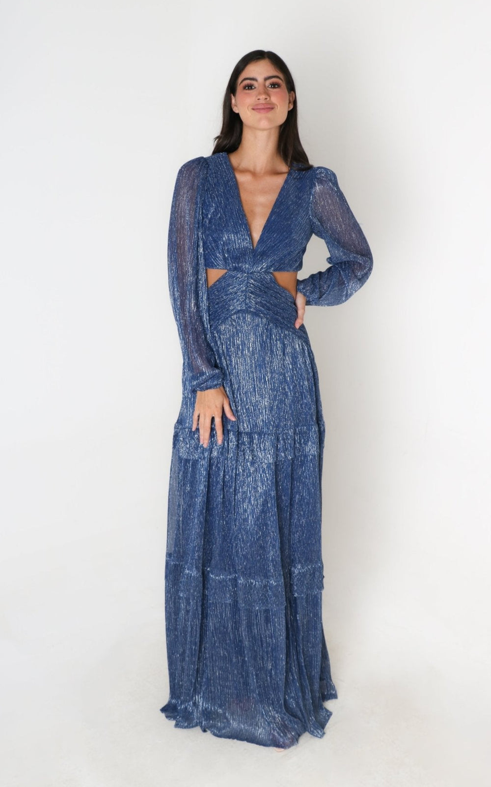 Dalila - azul - Lend the Trend renta de vestidos mexico