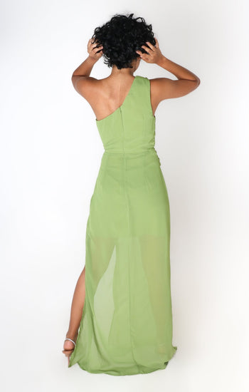 Layla - verde venta - Lend the Trend renta de vestidos mexico