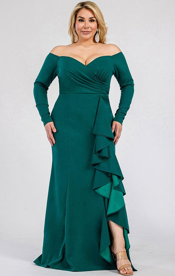 Hannia - verde - Lend the Trend renta de vestidos mexico