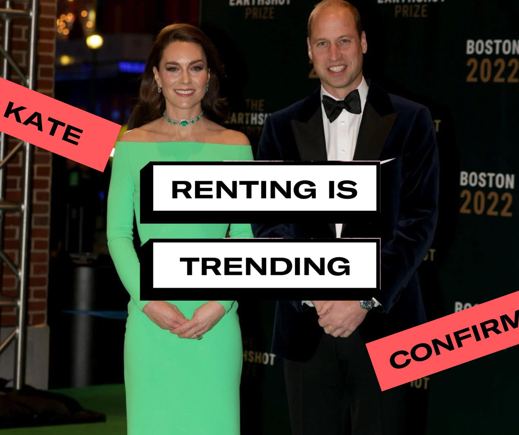 Renting is Trending y Kate Middleton lo confirma usando un vestido rentado en una carpeta roja - Lend the Trend