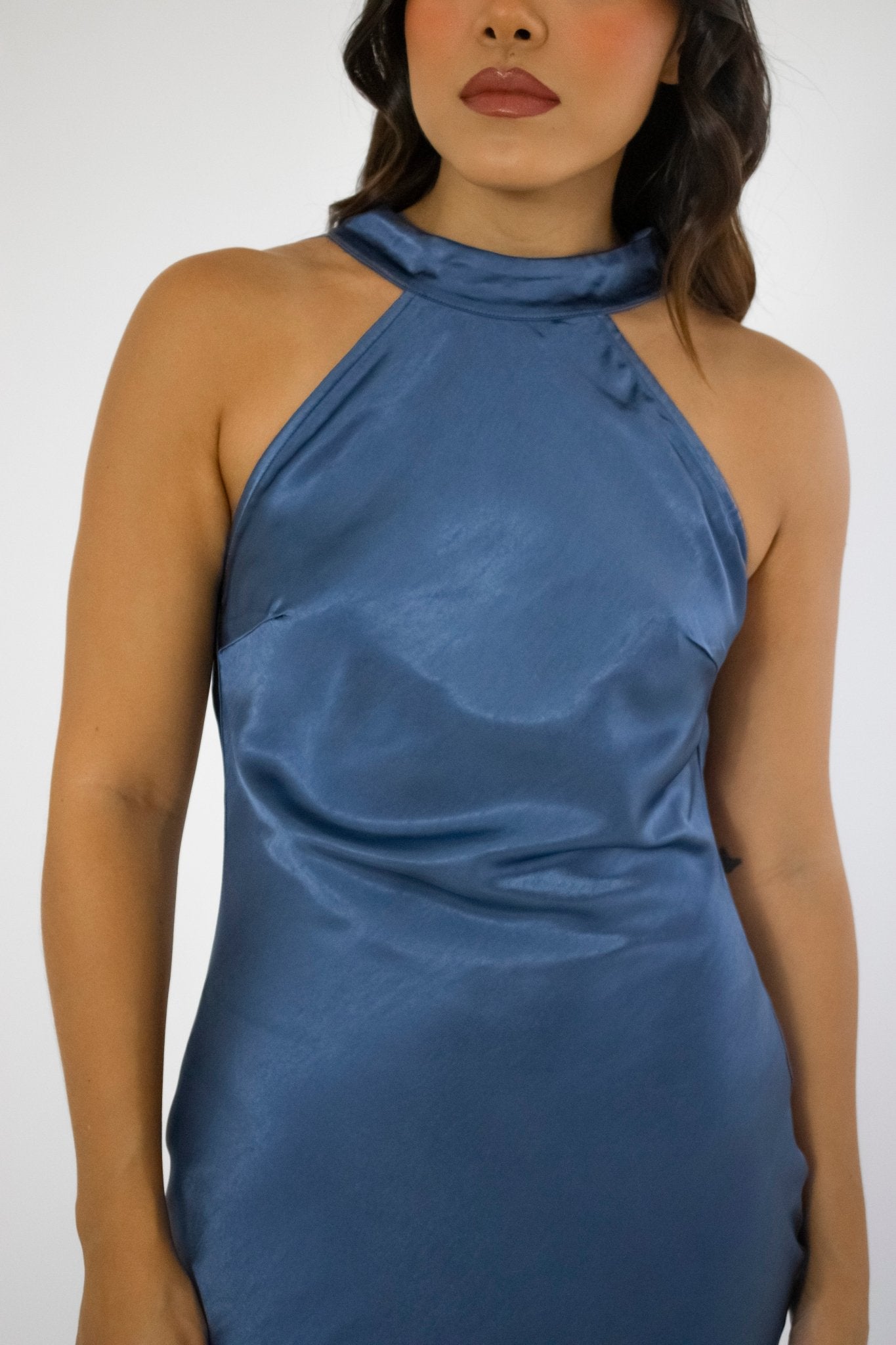 Abelina - azul venta - Lend the Trend renta de vestidos mexico