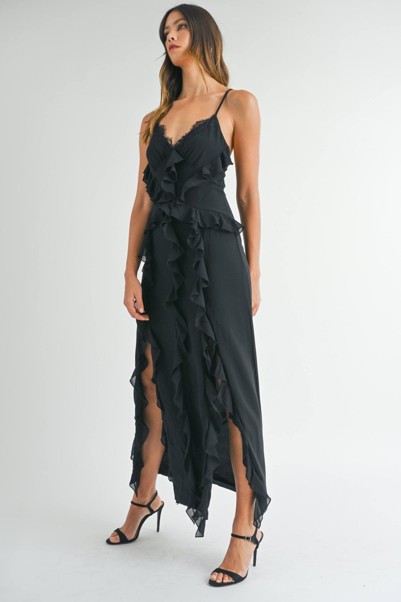 Aisha - negro - Lend the Trend renta de vestidos mexico