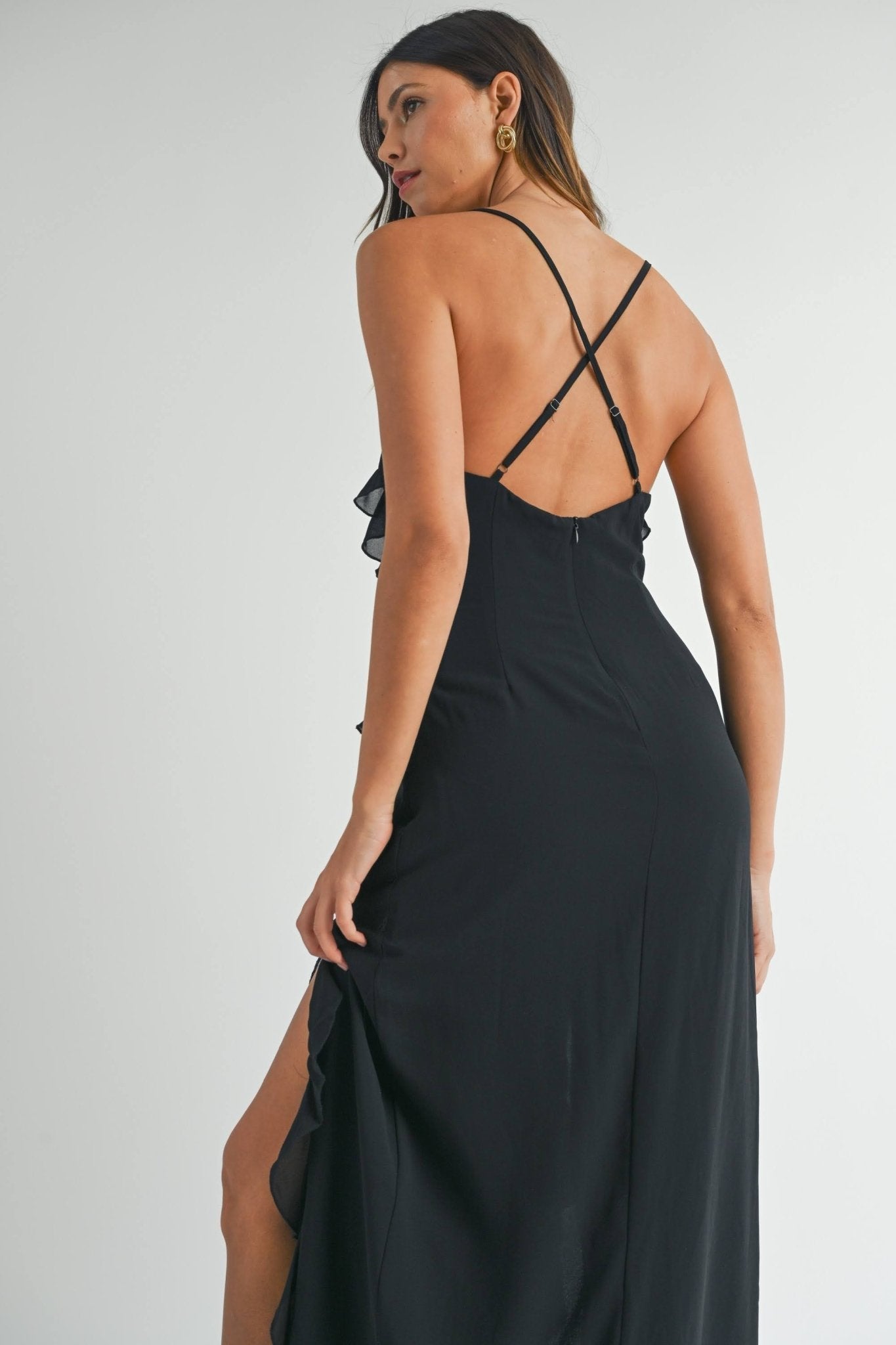 Aisha - negro venta - Lend the Trend renta de vestidos mexico