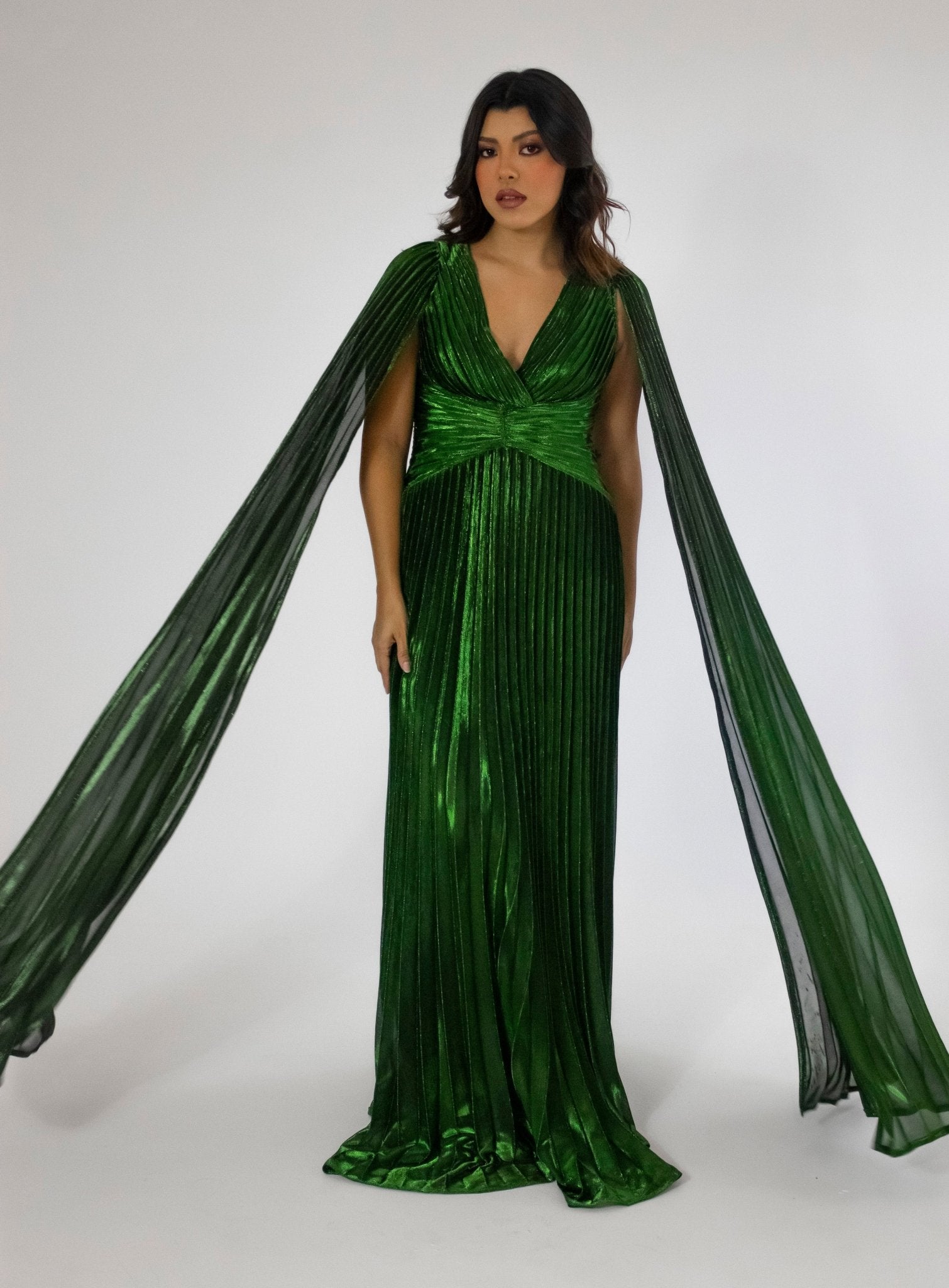 Alina - verde - Lend the Trend renta de vestidos mexico