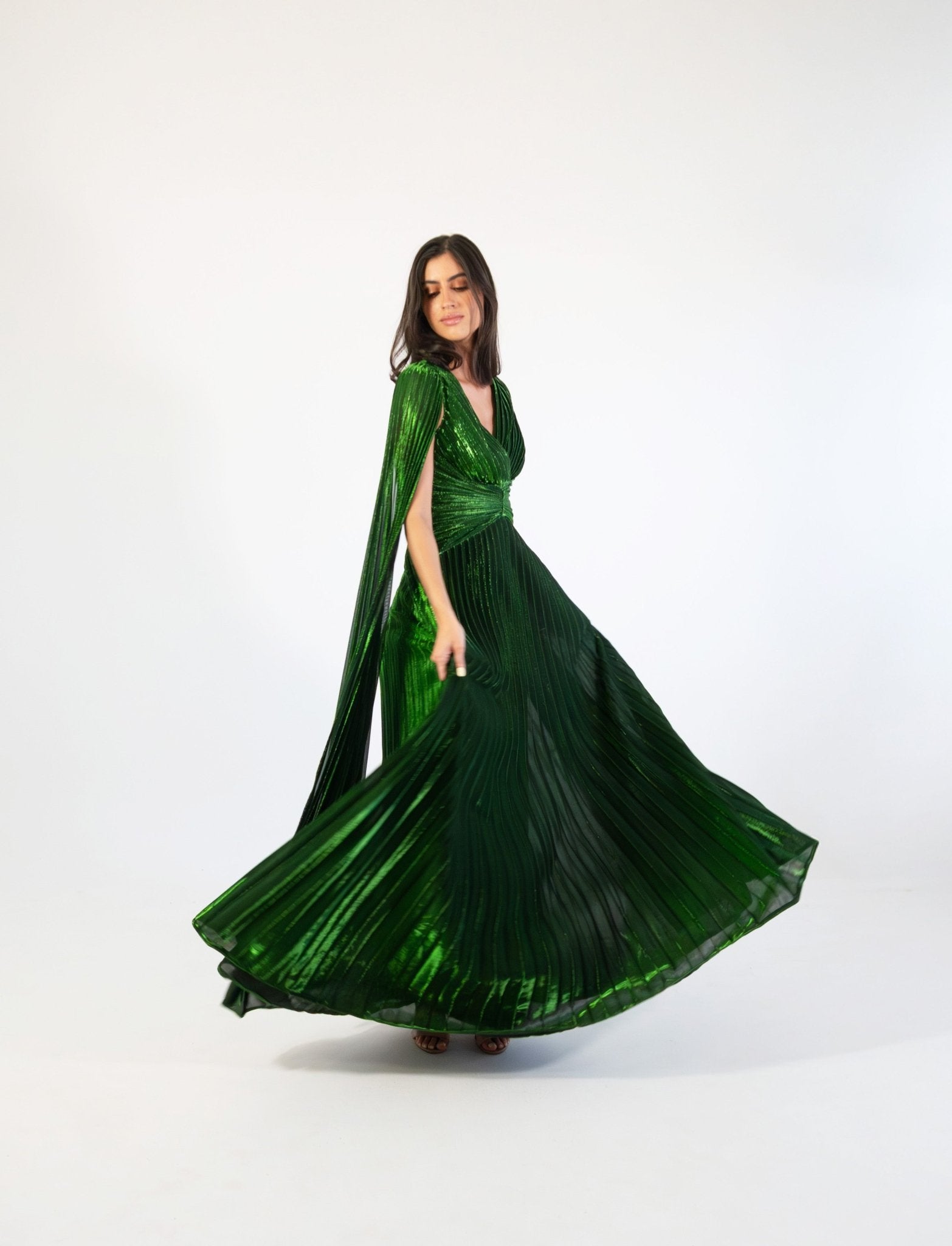 Alina - verde - Lend the Trend renta de vestidos mexico