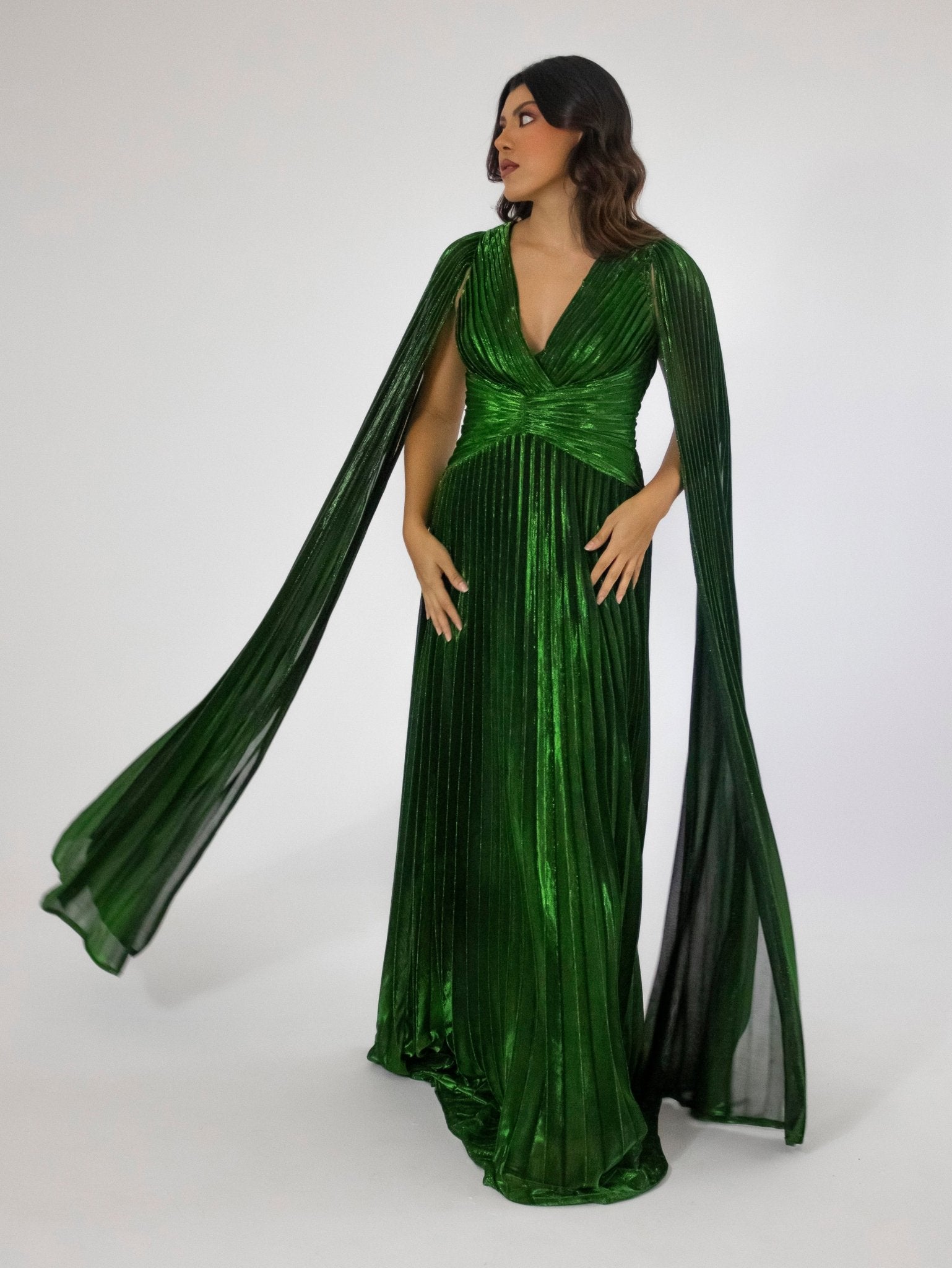 Alina - verde - Lend the Trend renta de vestidos mexico