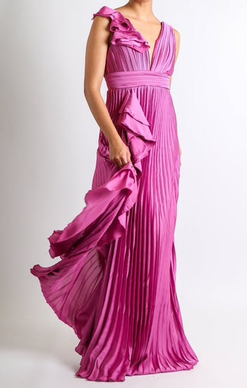 Dorota - rosa satin venta - Lend the Trend renta de vestidos mexico
