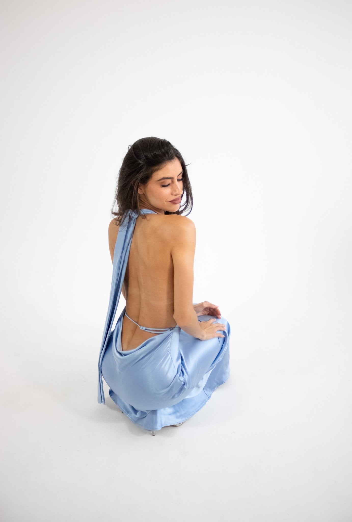 Elga - azul venta - Lend the Trend renta de vestidos mexico