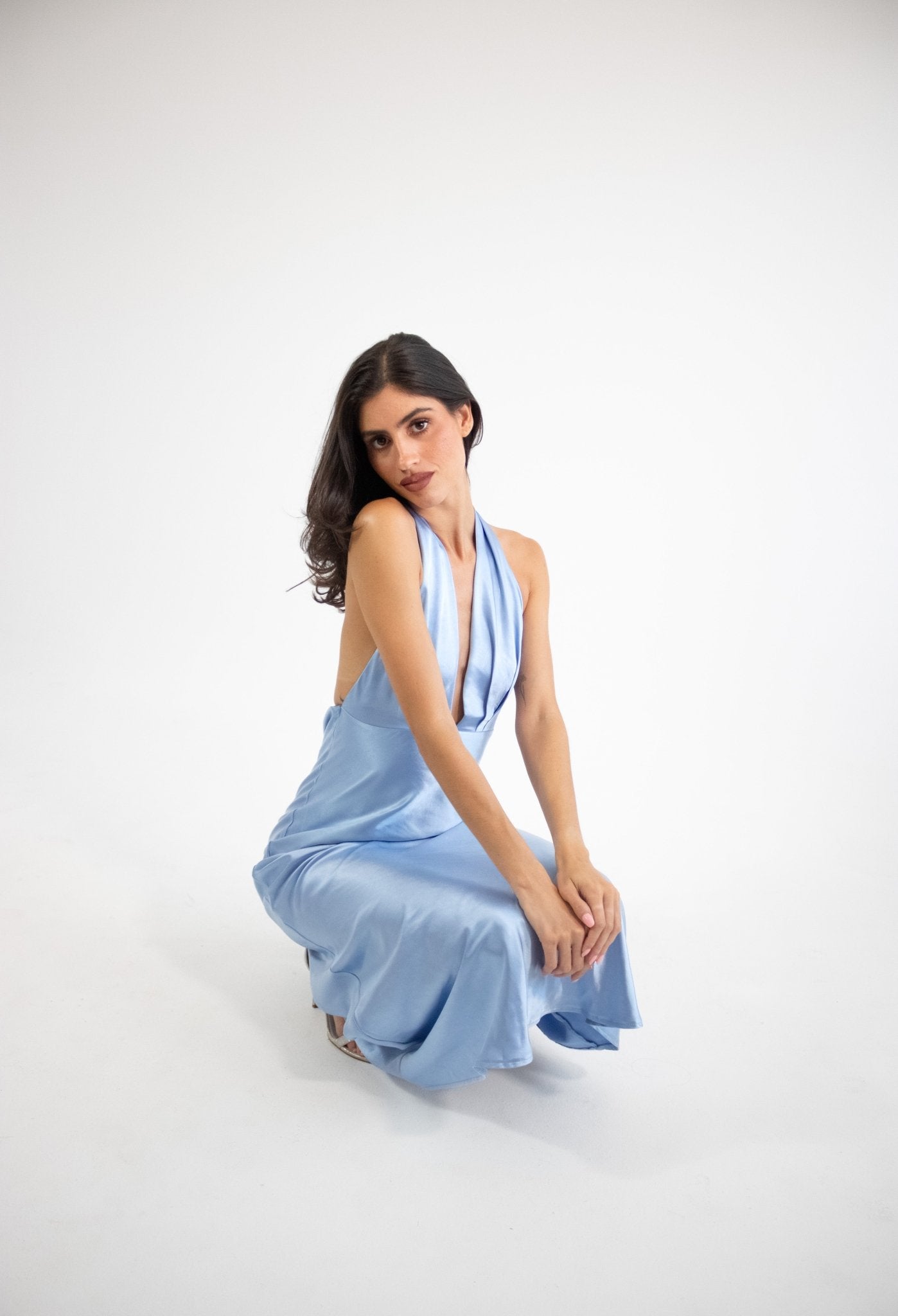 Elga - azul venta - Lend the Trend renta de vestidos mexico