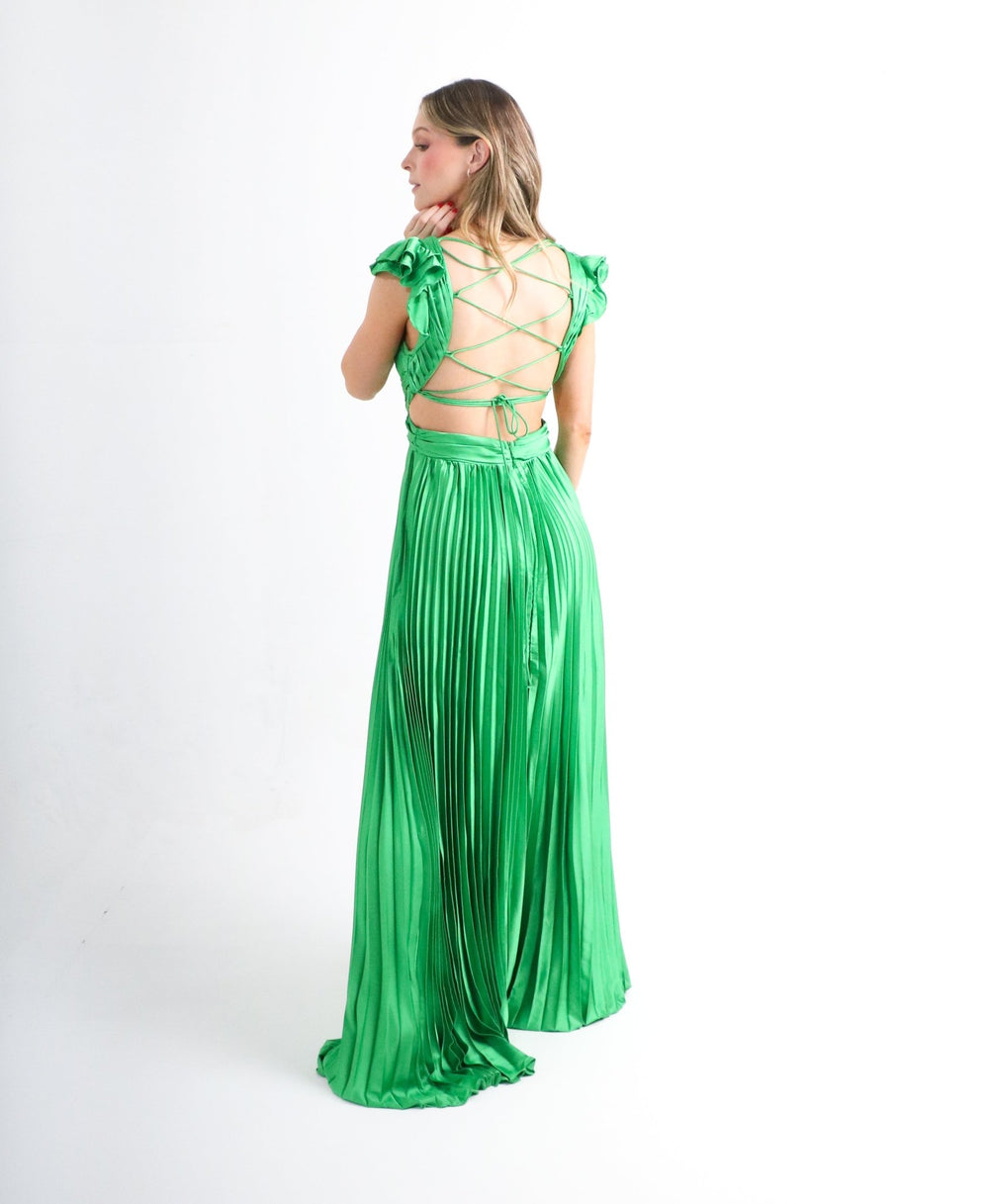 Emilia - verde - Lend the Trend renta de vestidos mexico