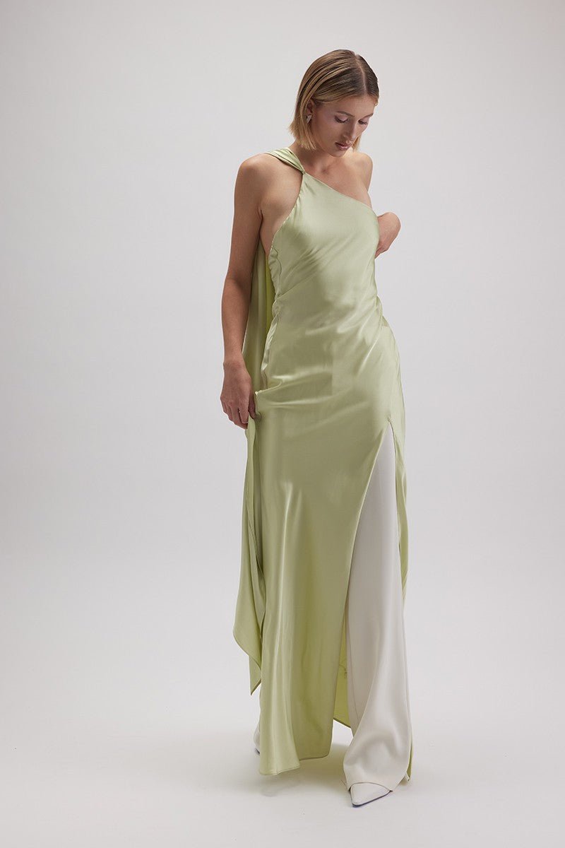 Emiliana - sage - Lend the Trend renta de vestidos mexico