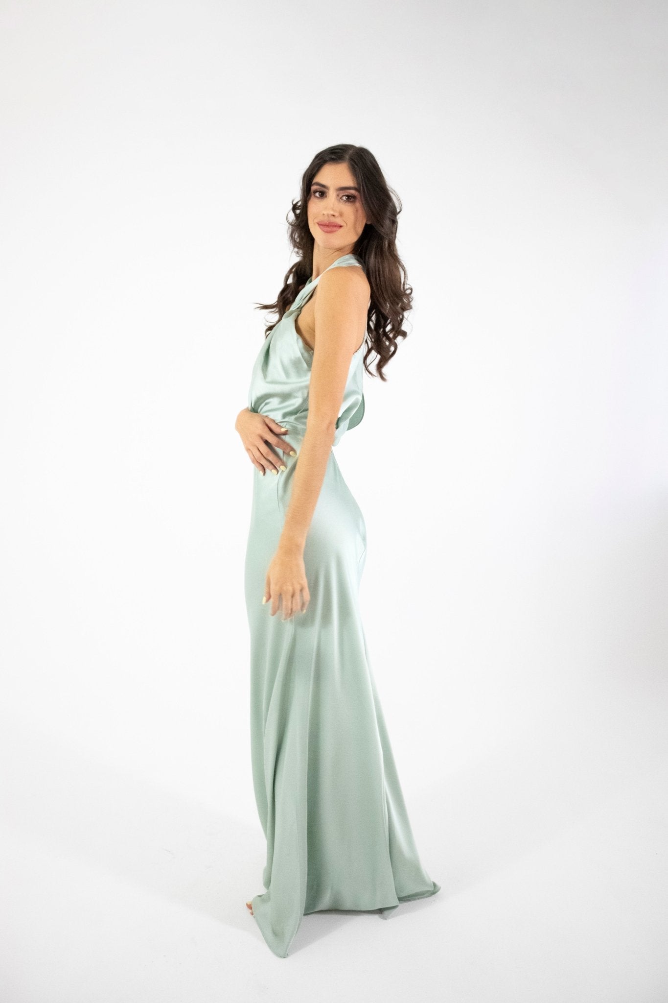 Erin - sage venta - Lend the Trend renta de vestidos mexico