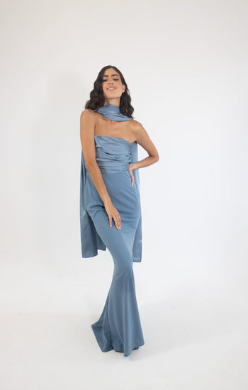 Estela - azul - Lend the Trend renta de vestidos mexico