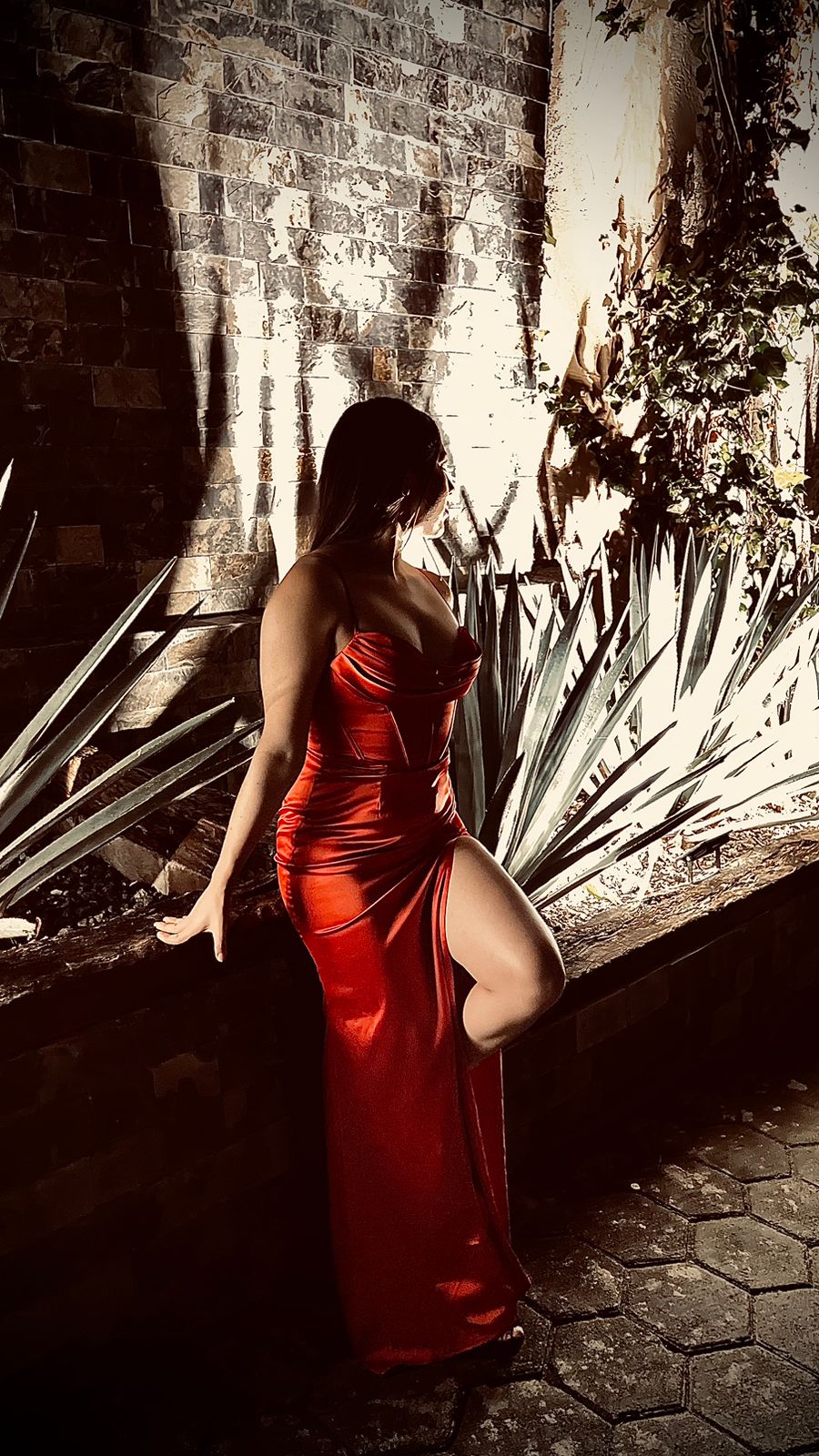 Evelyn - rojo - Lend the Trend renta de vestidos mexico