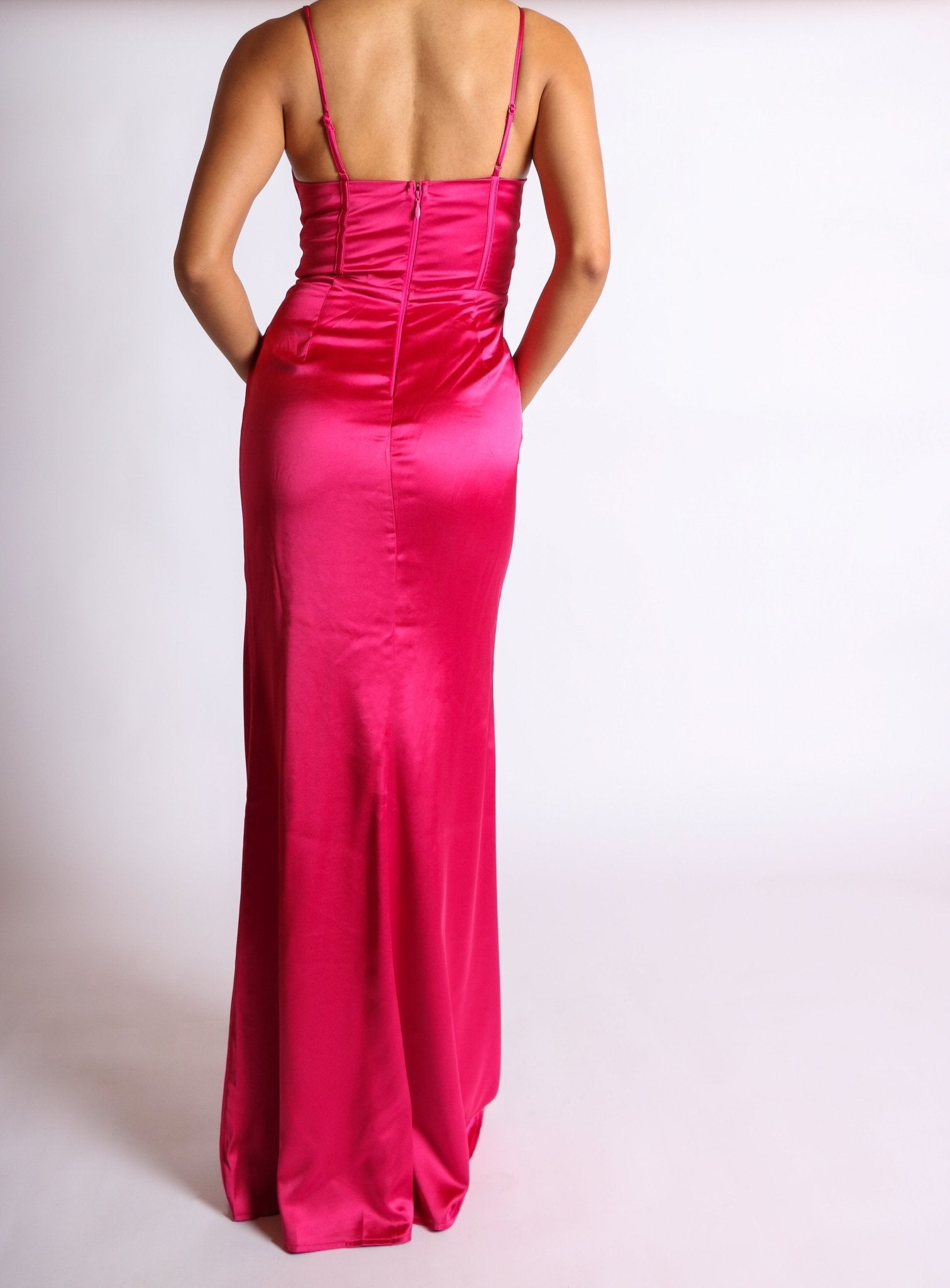 Evelyn - rosa fuchsia venta - Lend the Trend renta de vestidos mexico