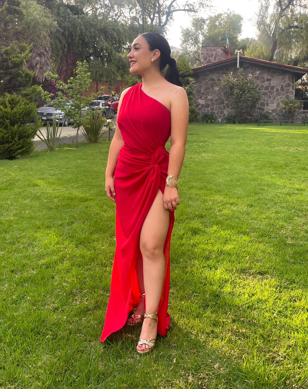 Layla - rojo - Lend the Trend renta de vestidos mexico