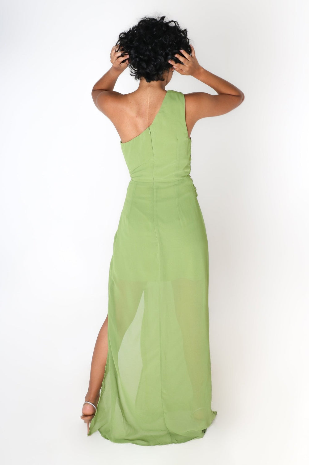 Layla - verde - Lend the Trend renta de vestidos mexico