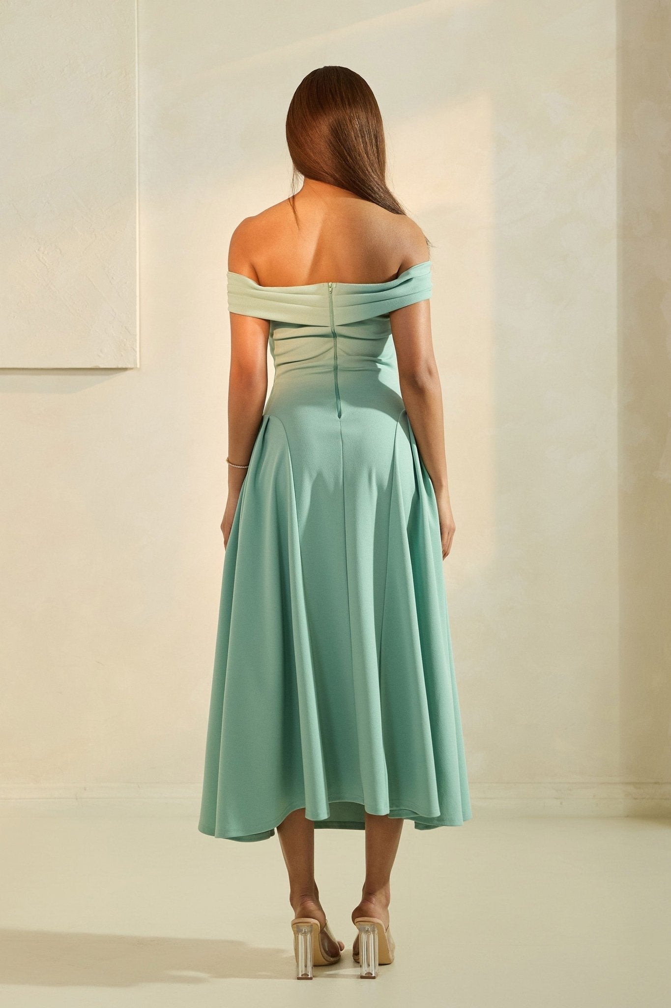 Lola - verde - Lend the Trend renta de vestidos mexico