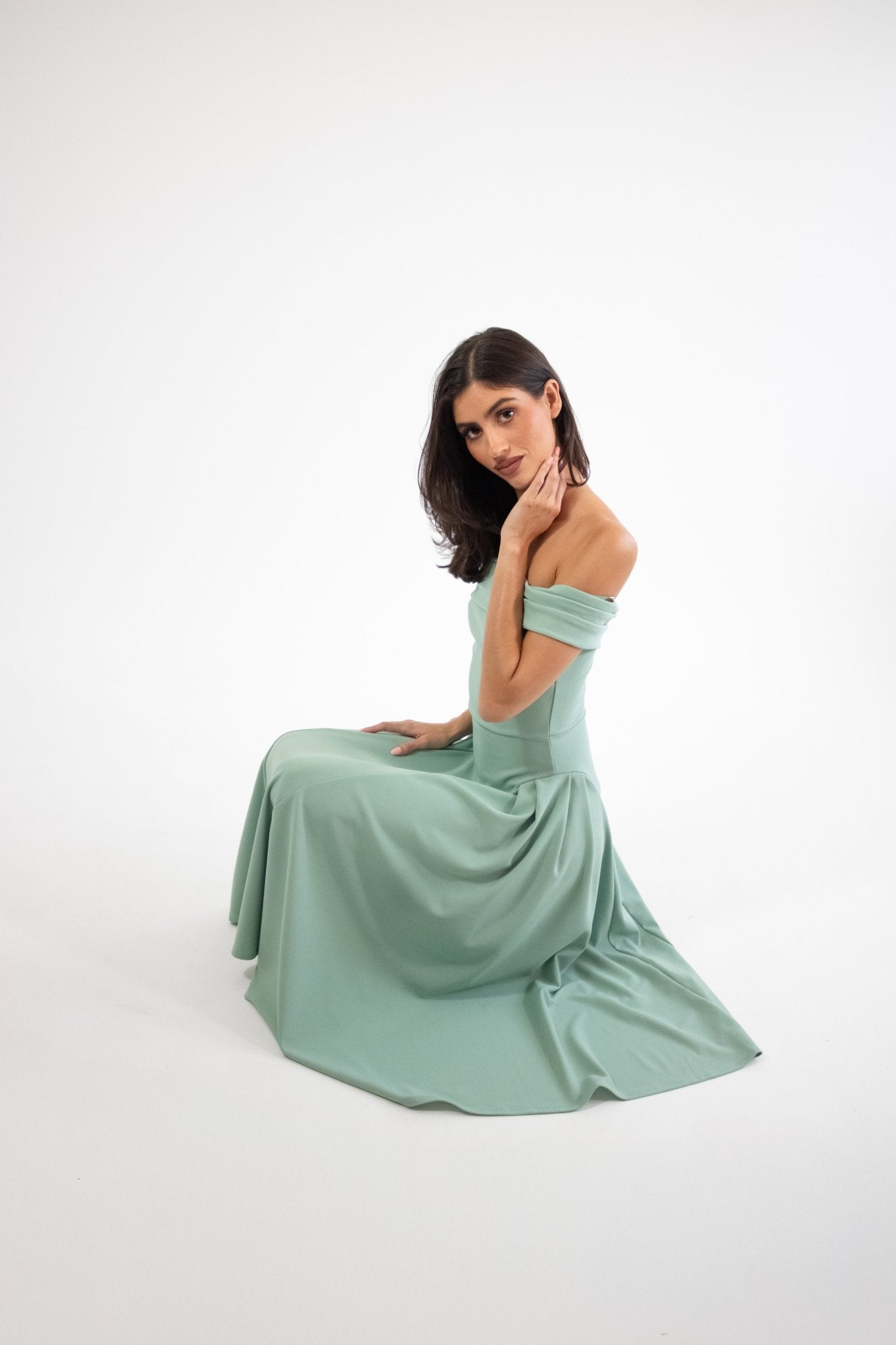 Lola - verde - Lend the Trend renta de vestidos mexico