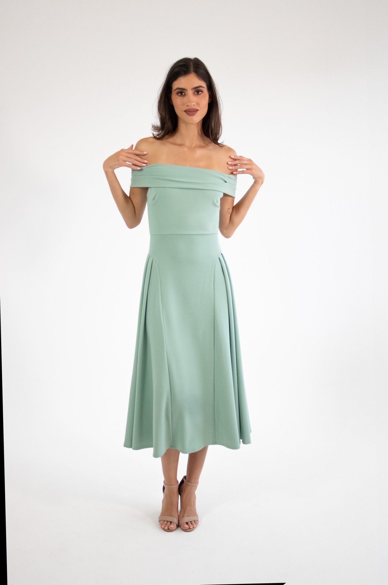 Lola - verde - Lend the Trend renta de vestidos mexico