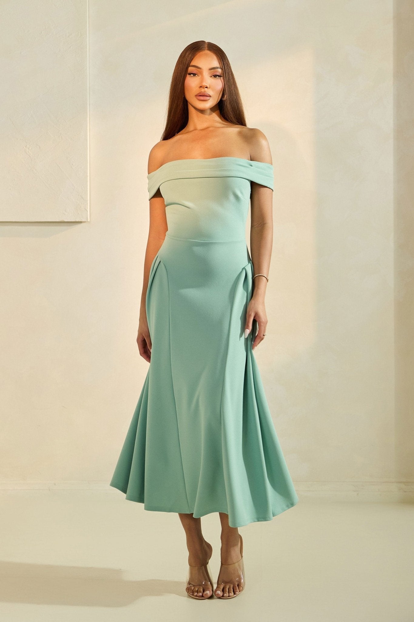 Lola - verde - Lend the Trend renta de vestidos mexico