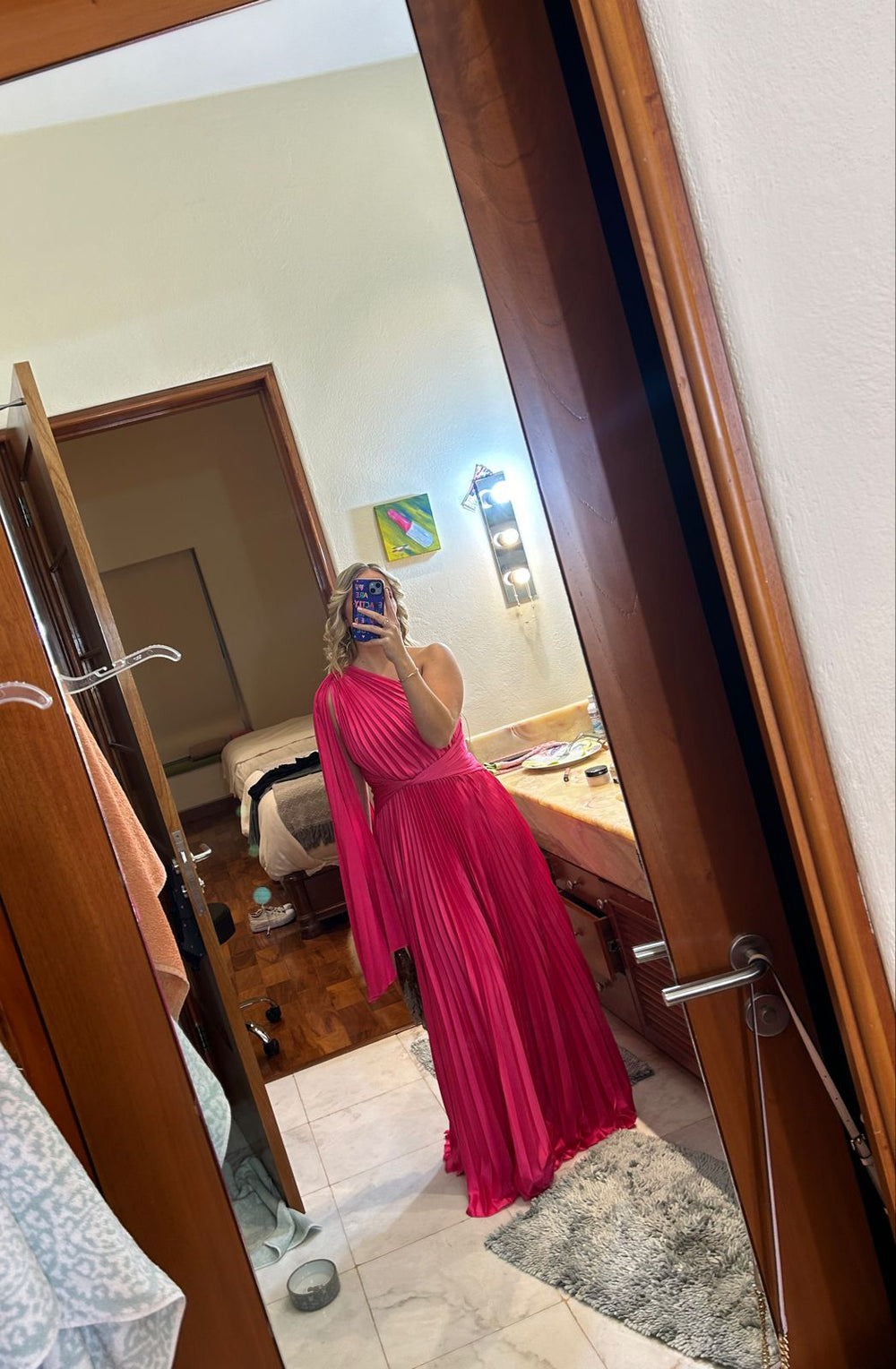 Mabela - rosa fuchsia - Lend the Trend renta de vestidos mexico