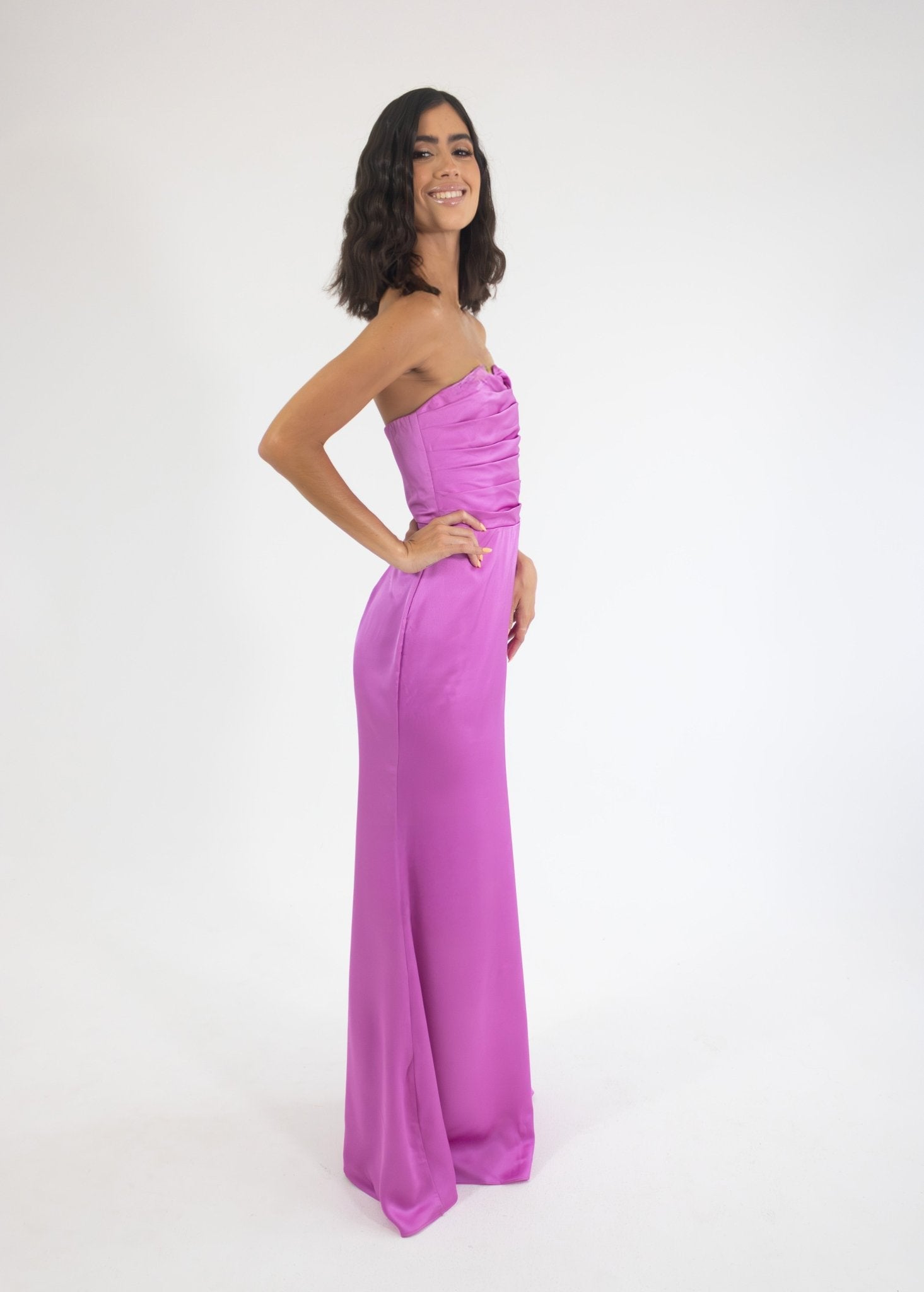 Marialy - rosa - Lend the Trend renta de vestidos mexico