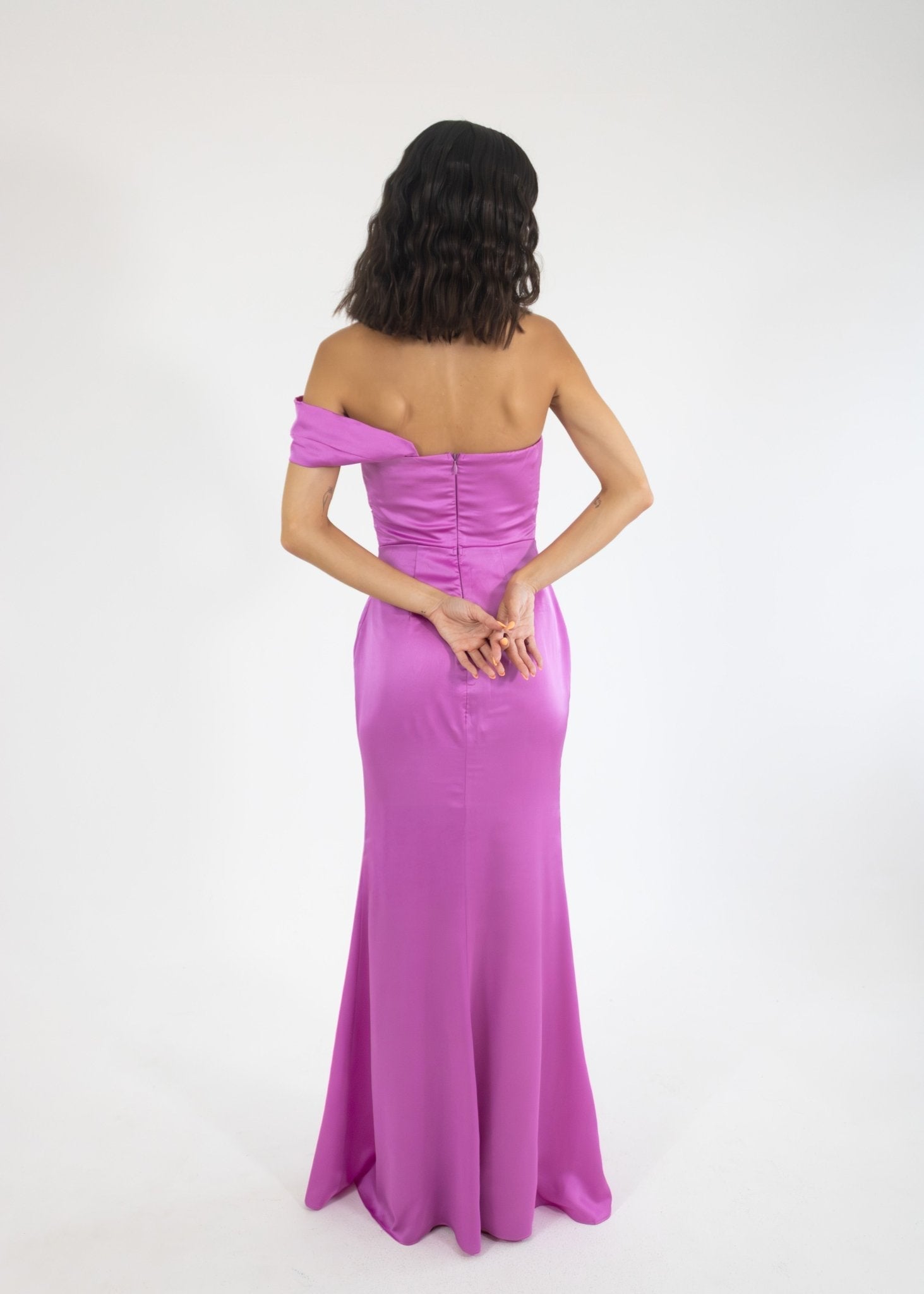 Marialy - rosa venta - Lend the Trend renta de vestidos mexico