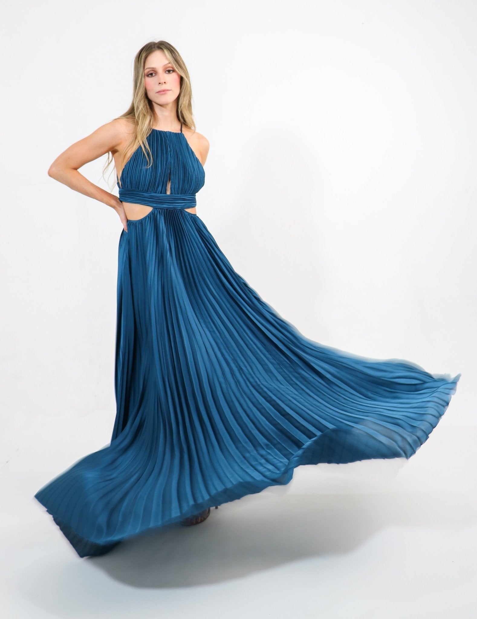 Milla - azul venta - Lend the Trend renta de vestidos mexico