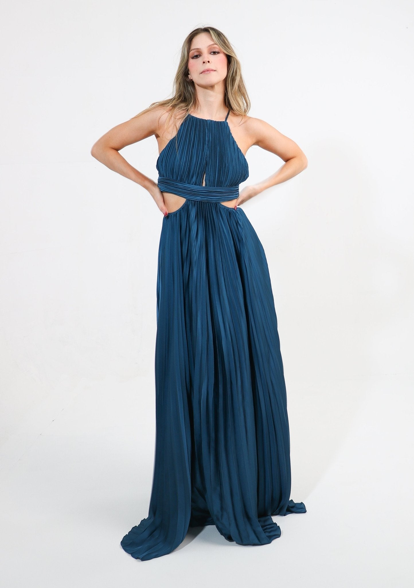 Milla - azul venta - Lend the Trend renta de vestidos mexico