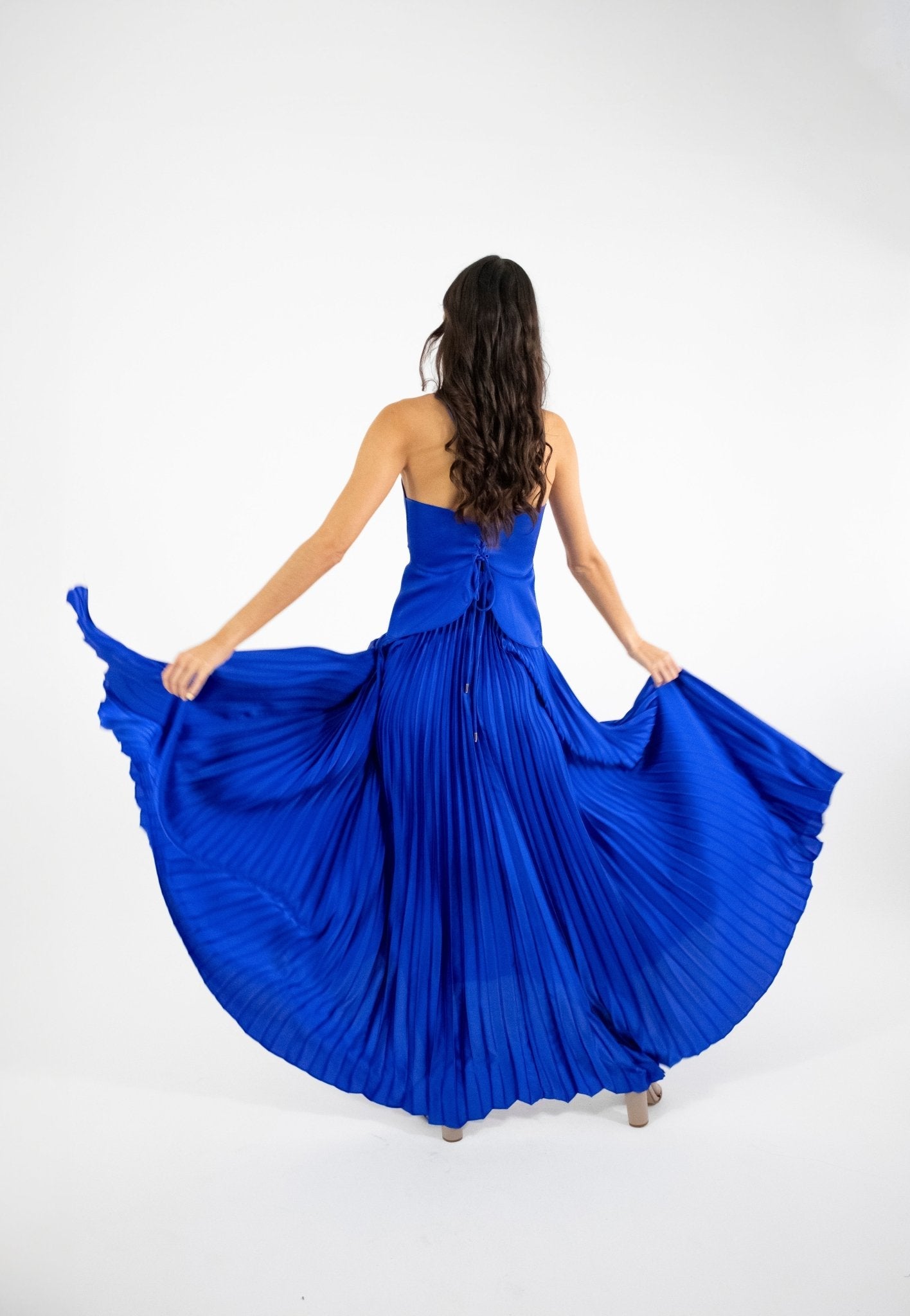 Mirra - azul venta - Lend the Trend renta de vestidos mexico