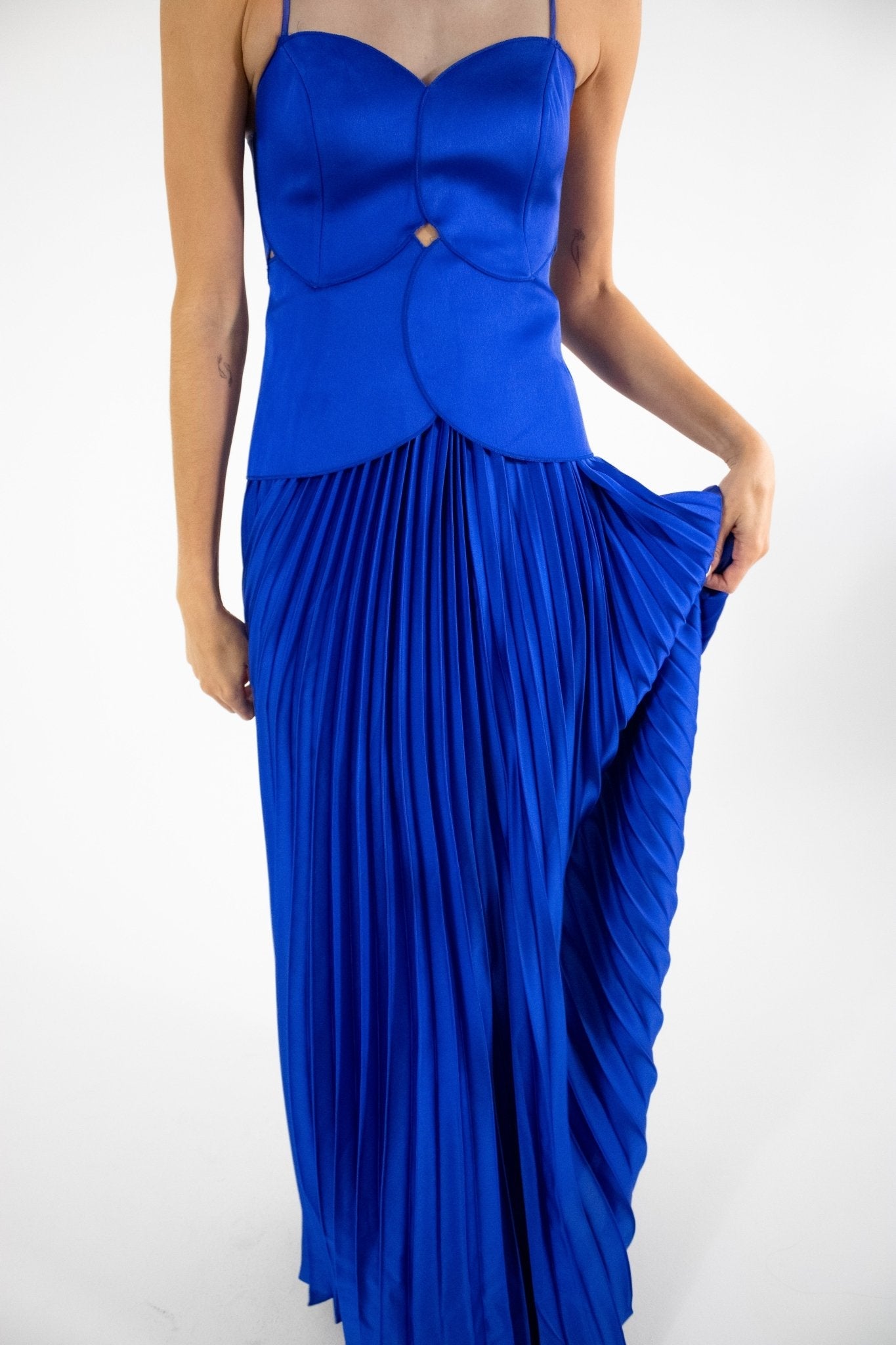 Mirra - azul venta - Lend the Trend renta de vestidos mexico