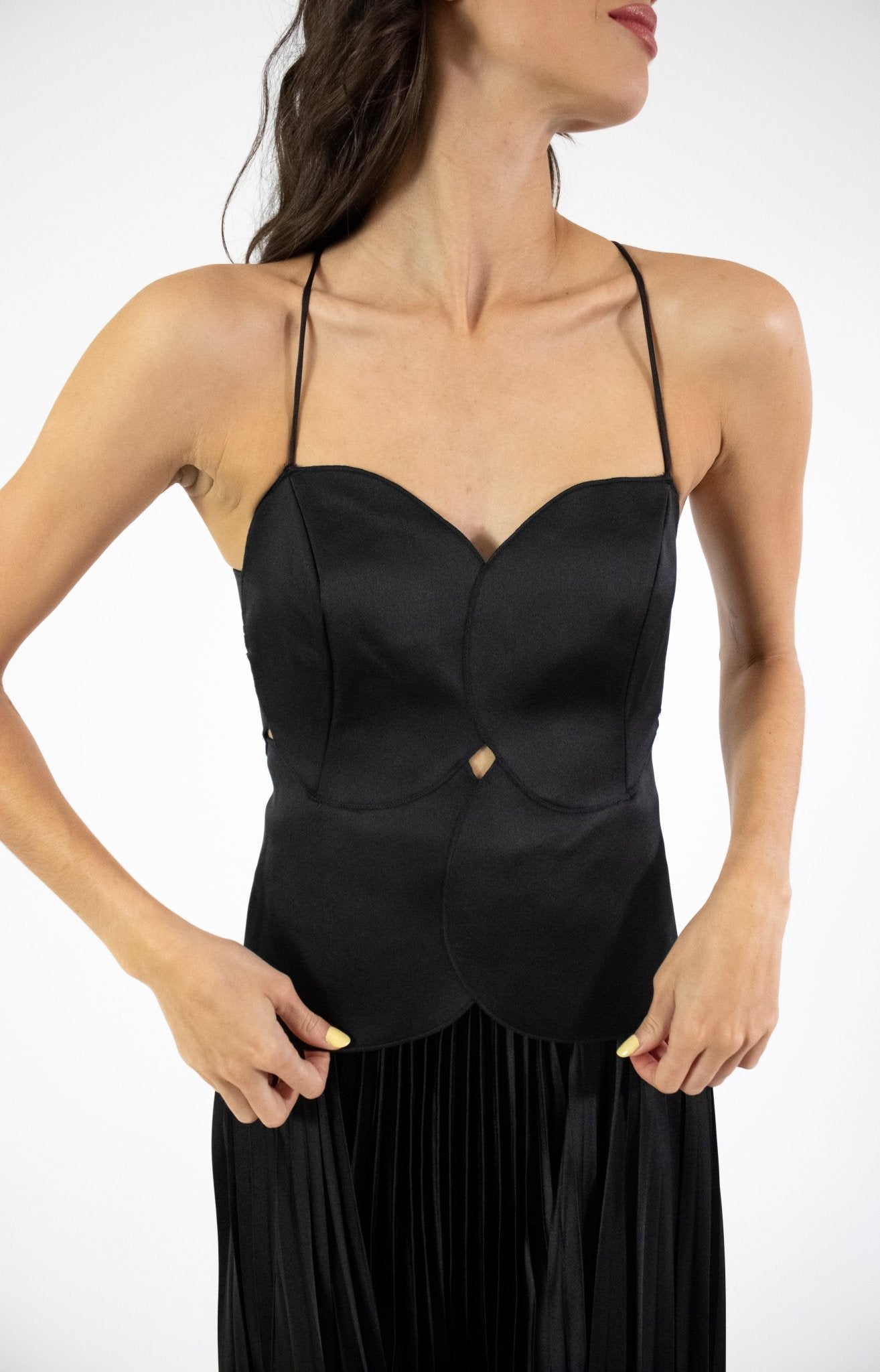 Mirra - negro venta - Lend the Trend renta de vestidos mexico