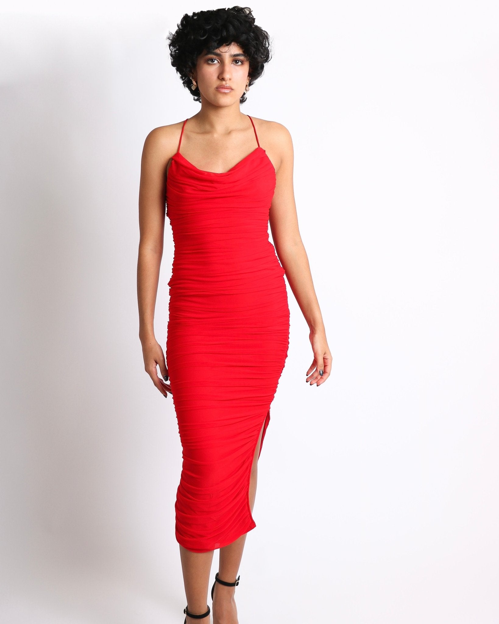 Pamela - rojo vivo venta - Lend the Trend renta de vestidos mexico