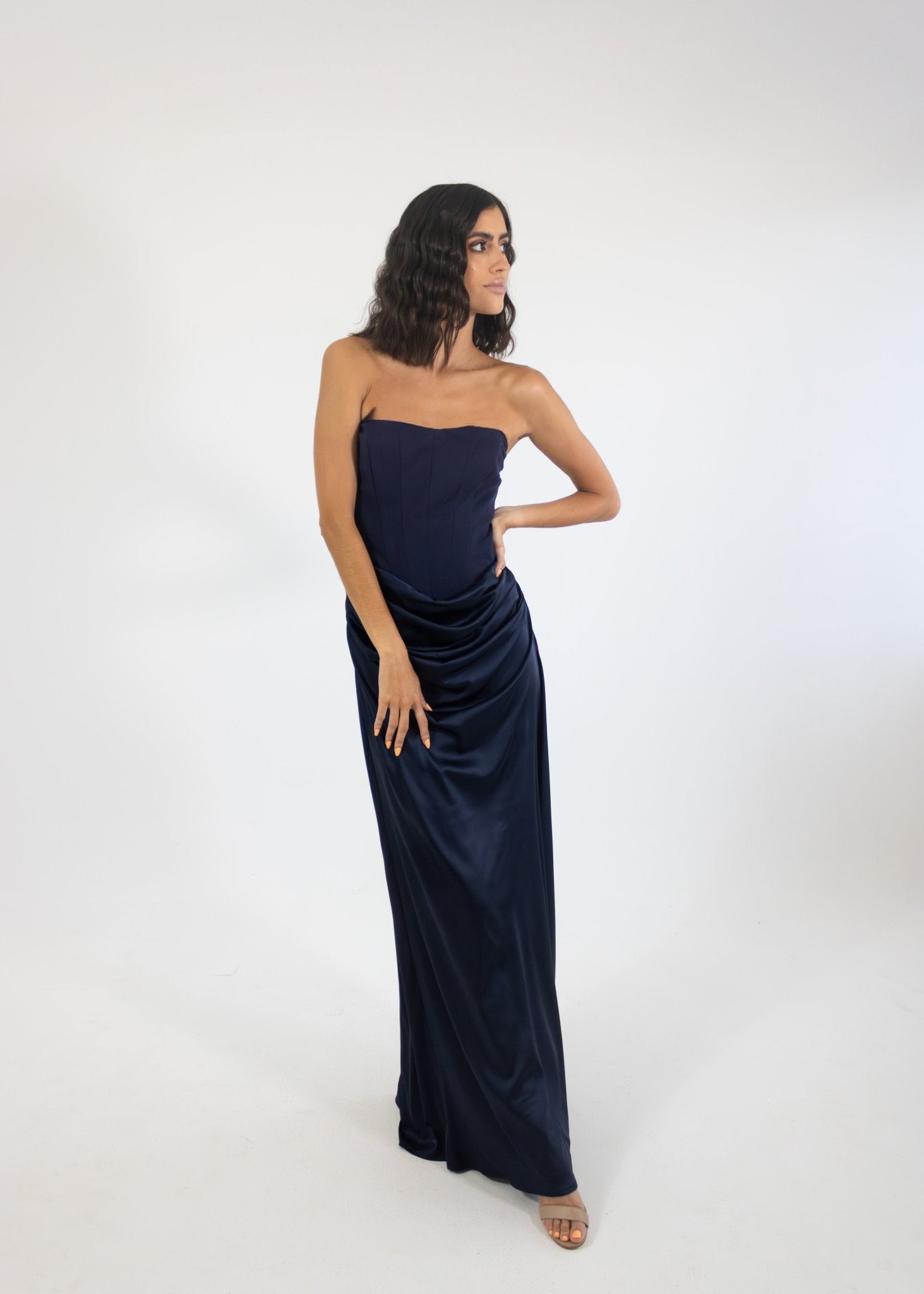 Sisi - azul - Lend the Trend renta de vestidos mexico