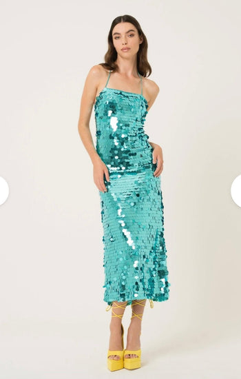 Vestido de lentejuelas - Ana Lucia - Lend the Trend renta de vestidos mexico