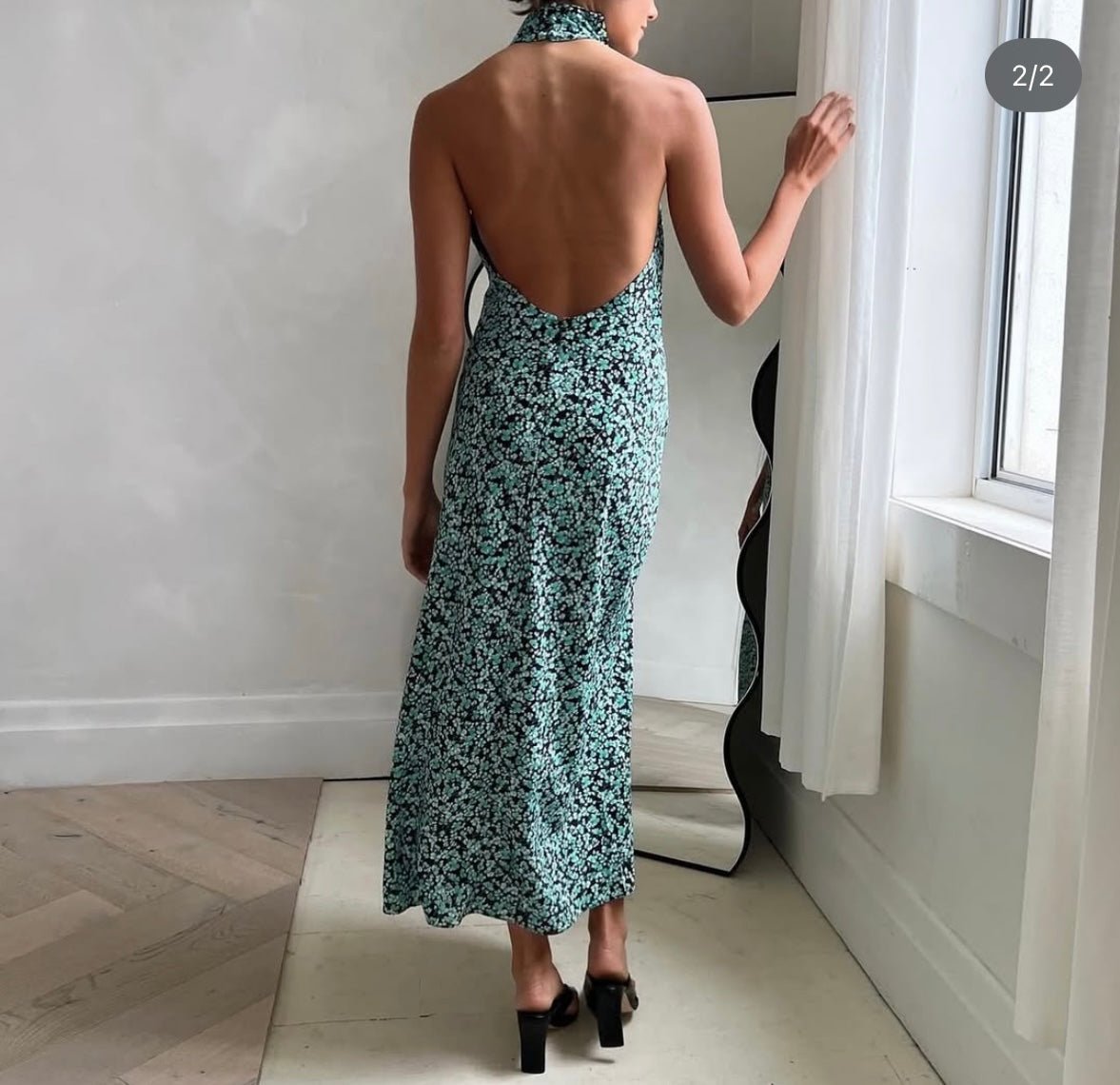 Vestido halter con espalda abierta - Ana Paula - Lend the Trend renta de vestidos mexico