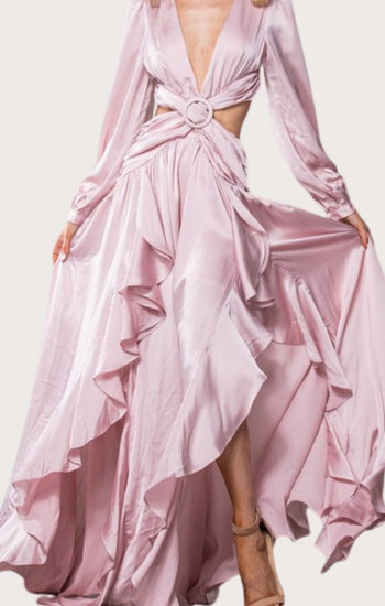 Anais - rosa palo - Lend the Trend renta de vestidos mexico