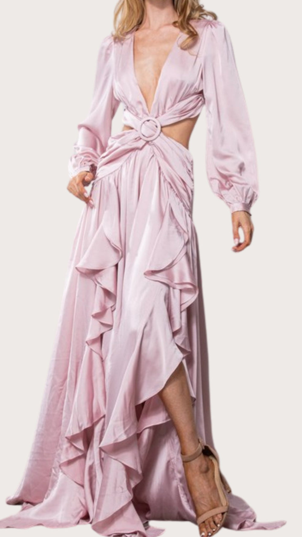 Anais - rosa palo - Lend the Trend renta de vestidos mexico