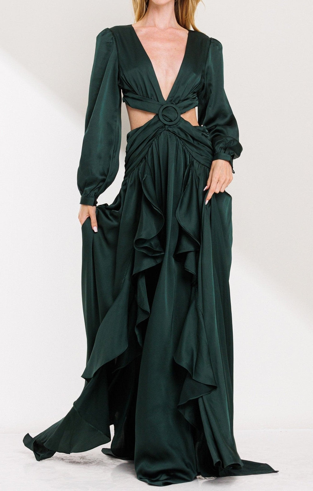 Anais - verde - Lend the Trend renta de vestidos mexico