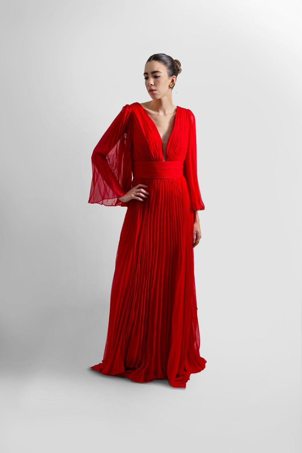 Anika - rojo - Lend the Trend renta de vestidos mexico