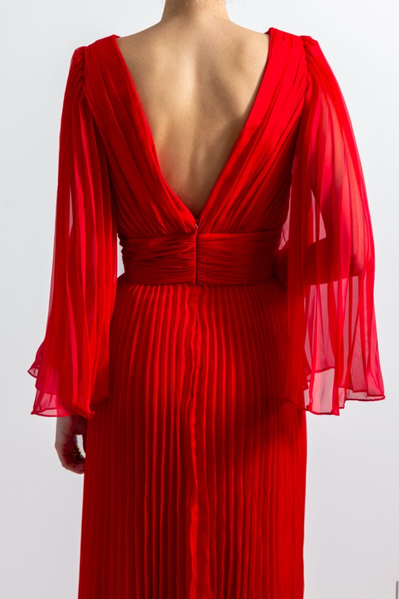 Anika - rojo venta - Lend the Trend renta de vestidos mexico