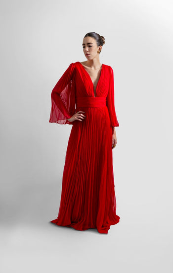 Anika - rojo venta - Lend the Trend renta de vestidos mexico