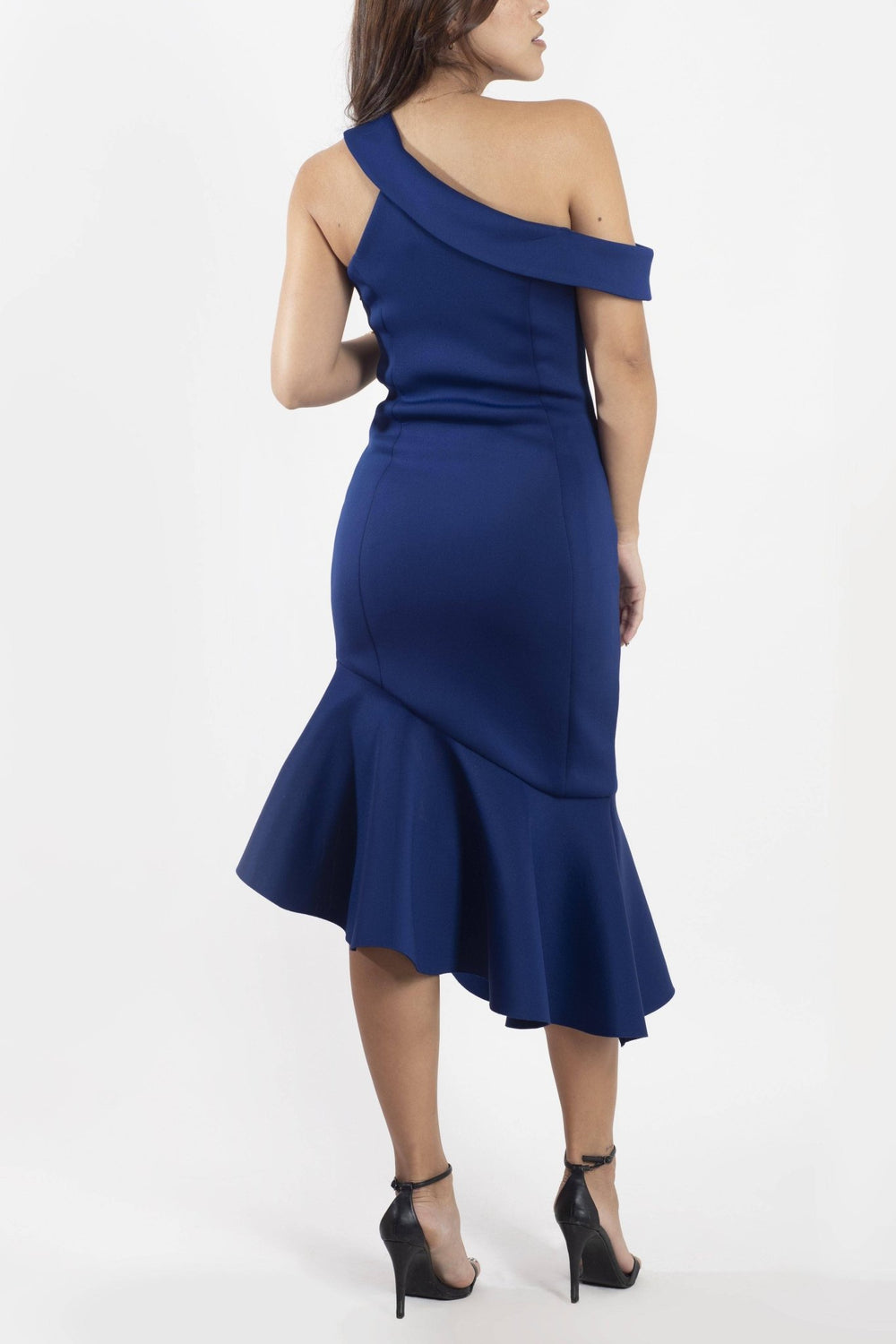 Antonia - vestido corto azul - Lend the Trend renta de vestidos mexico