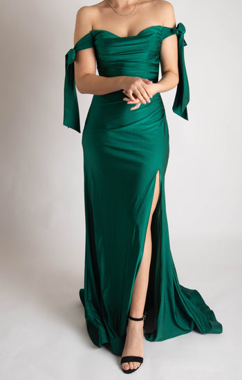 Arita - verde esmeralda venta - Lend the Trend renta de vestidos mexico