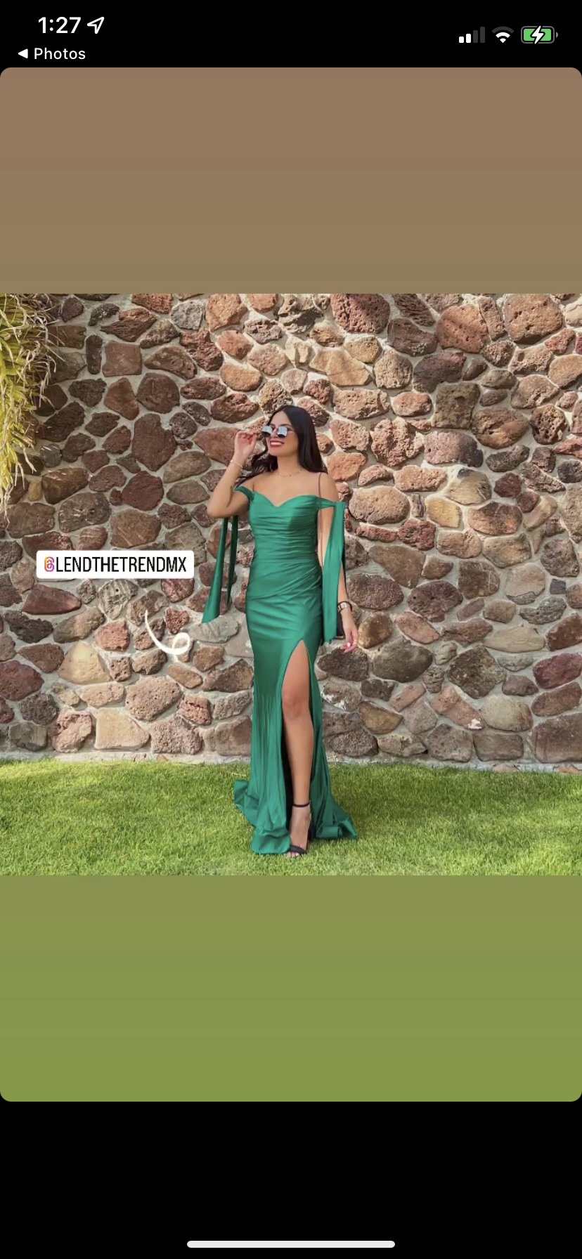 Arita - verde esmeralda venta - Lend the Trend renta de vestidos mexico