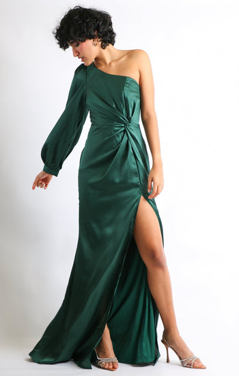 Aurora - verde esmeralda - Lend the Trend renta de vestidos mexico