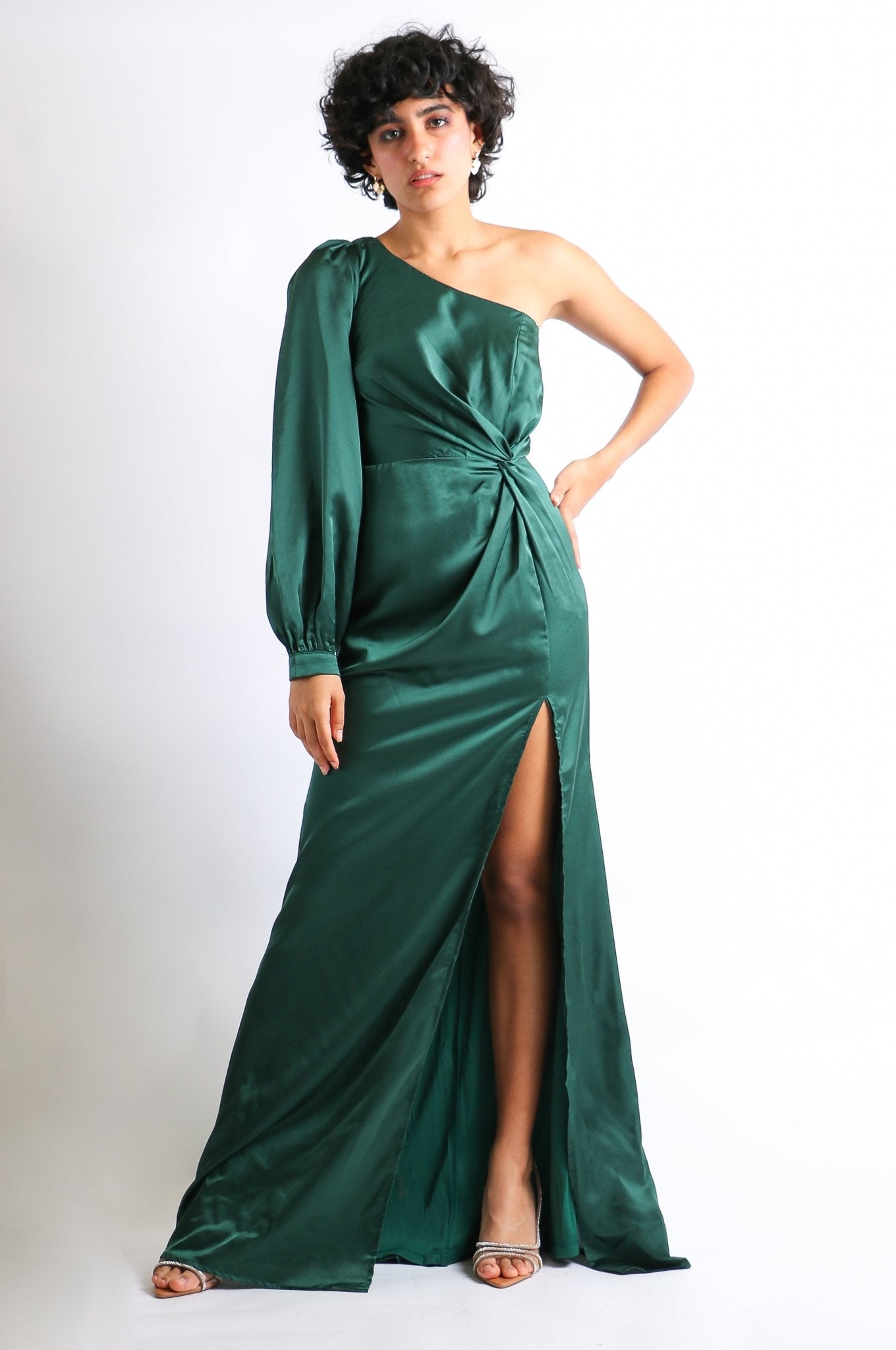 Aurora - verde esmeralda venta - Lend the Trend renta de vestidos mexico