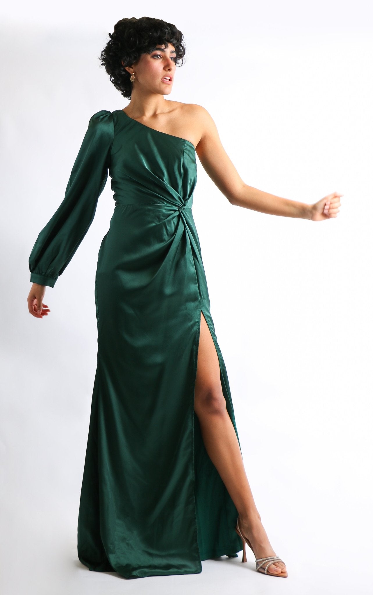 Aurora - verde esmeralda venta - Lend the Trend renta de vestidos mexico