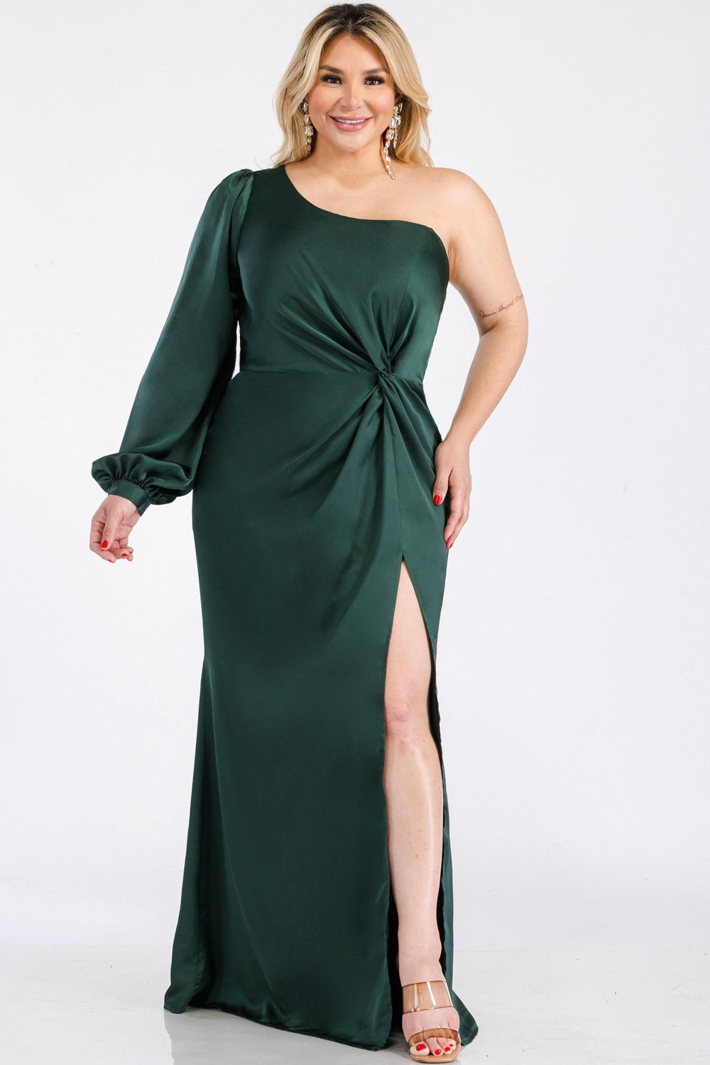 Aurora - verde esmeralda venta - Lend the Trend renta de vestidos mexico